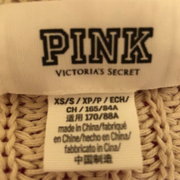 New Pink Victoria’s Secret Latte Knit Cardigan - Picture 3 of 4